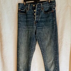 Women's Levi's White Oak Cone Denim Jeans W/ Button Fly - Size 27